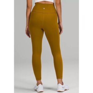 Lululemon Wunder Train High Rise Tight 25" size 0 Gold Spice GLSC